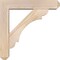 Ekena Millwork Olympic Craftsman Smooth Bracket w/ Offset Brace, Douglas Fir, 5 1/2"W x 24"D x 24"H BKT0604X24X24OLY04SDF - alternate 4